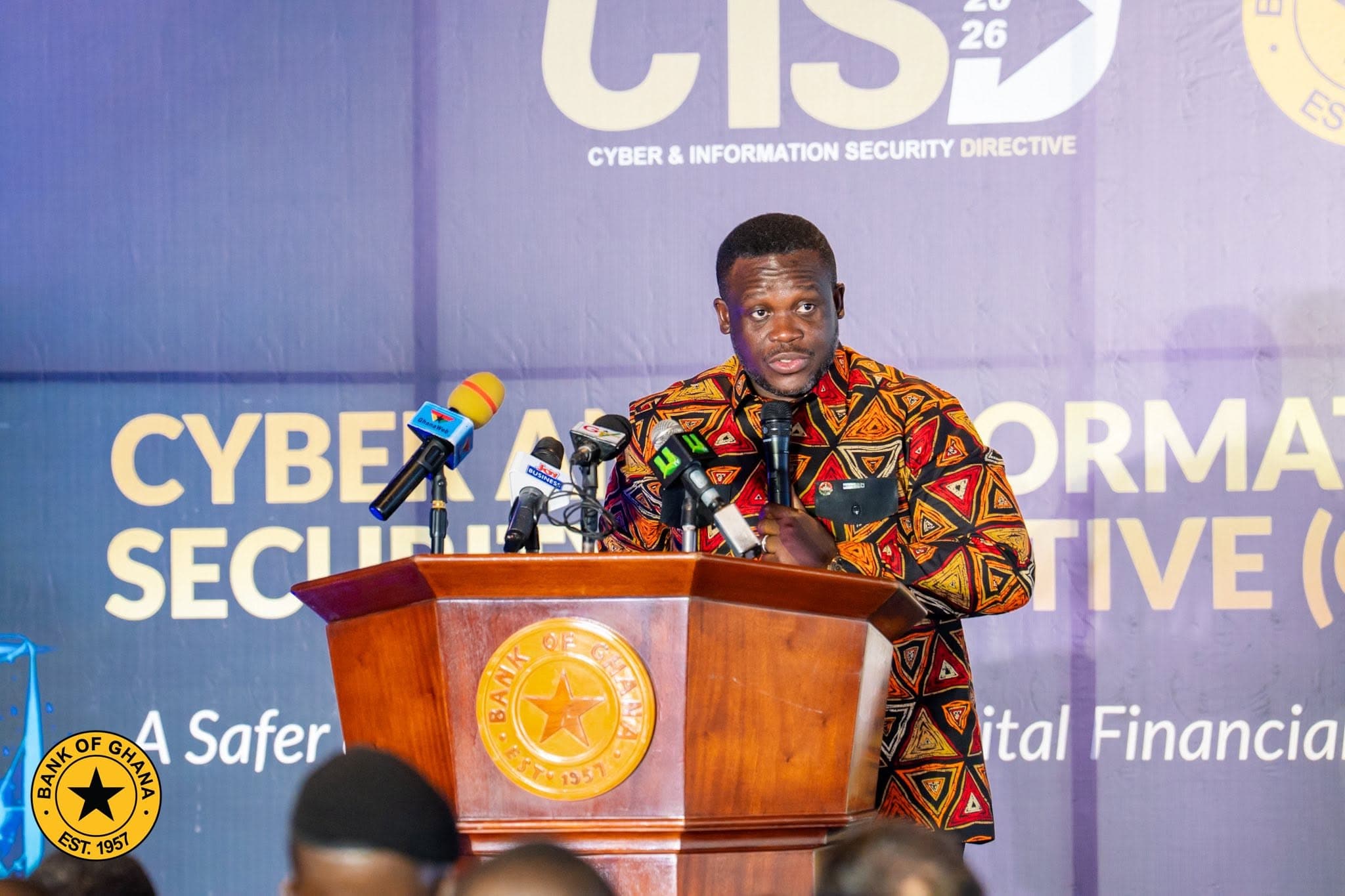 Minister of Communications Samuel Nartey George at the CISD 2026 launch